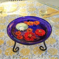 Promo 😉 9.5" Versatile Short Iron Stand for Planter, Birdbath, Gazing Ball Black - ACHLA Designs 😍