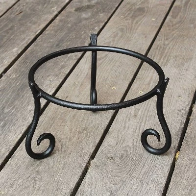 Promo 😉 9.5" Versatile Short Iron Stand for Planter, Birdbath, Gazing Ball Black - ACHLA Designs 😍 6 Promo 😉 9.5" Versatile Short Iron Stand for Planter, Birdbath, Gazing Ball Black - ACHLA Designs 😍 - Image 4