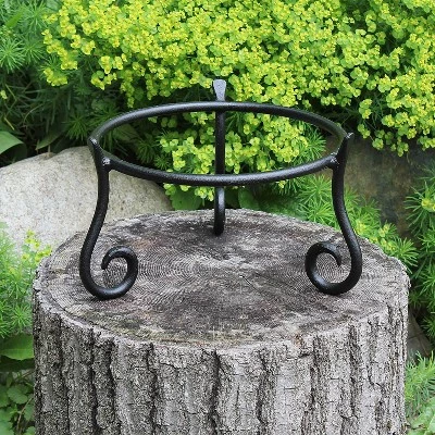 Promo 😉 9.5" Versatile Short Iron Stand for Planter, Birdbath, Gazing Ball Black - ACHLA Designs 😍 8 Promo 😉 9.5" Versatile Short Iron Stand for Planter, Birdbath, Gazing Ball Black - ACHLA Designs 😍 - Image 6
