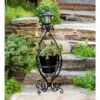 Budget 👏 Wind & Weather Black Wrought Iron Plant Stand with Solar Light 🤩 1 Budget 👏 Wind & Weather Black Wrought Iron Plant Stand with Solar Light 🤩 -Planters Sales Store unnamed file 7546