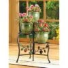 Brand new 🔔 Zingz & Thingz 10.1" Indoor/Outdoor Iron Country Apple Plant Stand Black - Zings & Thingz 🔥