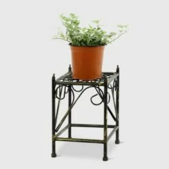 Wholesale ⭐ Small Square Iron Plant Stand Black/Gold - Ore International ✨ -Planters Sales Store unnamed file 7574