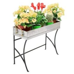 Cheap 🌟 22" Stylish Trestle Indoor Outdoor Steel and Iron Plant Stand Black Powder 🧥 Coat Finish - Achla Designs ✨ -Planters Sales Store unnamed file 7582