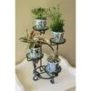 Hot Sale 🎉 18" Cascading Iron Plant Stand for 4 Planters Graphite - ACHLA Designs 😀