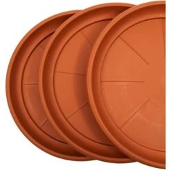 Cheapest ❤️ Juvale 4 Packs Round Plant Saucer Drip Trays for Flower Pots Container (17.5 in) 😍