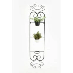 Wholesale โค๏ธ 58" Wall Hanging Cast Iron Three Pot Planter Black - Ore International ๐