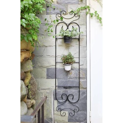 Wholesale β€οΈ 58" Wall Hanging Cast Iron Three Pot Planter Black - Ore International π 5 Wholesale β€οΈ 58" Wall Hanging Cast Iron Three Pot Planter Black - Ore International π - Image 3