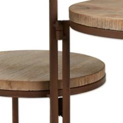 Flash Sale 🛒 Zingz & Thingz 15" Indoor/Outdoor Iron Rustic Triple Planter Stand Brown - Zings & Thingz ⭐ -Planters Sales Store unnamed file 7603