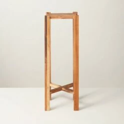 Cheapest 💯 Hearth & Hand With Magnolia 24" Squared Wood Plant Stand - Hearth & Hand™ with Magnolia 🤩 -Planters Sales Store unnamed file 7616