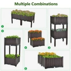 Best Pirce ๐ Costway Elevated Plastic Raised Garden Bed Planter Kit for Flower Vegetable Grow 2 Set โจ 17 Best Pirce ๐ Costway Elevated Plastic Raised Garden Bed Planter Kit for Flower Vegetable Grow 2 Set โจ -Planters Sales Store unnamed file 764
