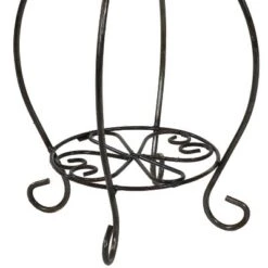 Deals ✔️ Sunnydaze Decor Sunnydaze Scalloped Steel Plant Stand with Shelf - Brown - 21.5-Inch 😀 -Planters Sales Store unnamed file 7656