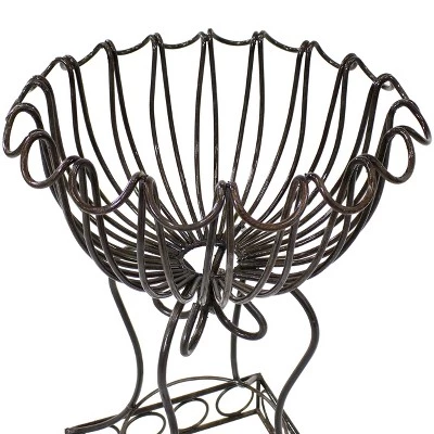 Buy ๐ Sunnydaze Decor Sunnydaze Indoor/Outdoor Metal Shell-Shaped Standing Planter Basket - 27" ๐ 3 Buy ๐ Sunnydaze Decor Sunnydaze Indoor/Outdoor Metal Shell-Shaped Standing Planter Basket - 27" ๐