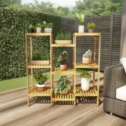 Hot Sale ๐งจ Nature Spring Multi-Level 9-Shelf Freestanding Indoor/Outdoor Bamboo Plant Stand - Natural Wood ๐ 9 Hot Sale ๐งจ Nature Spring Multi-Level 9-Shelf Freestanding Indoor/Outdoor Bamboo Plant Stand - Natural Wood ๐ -Planters Sales Store unnamed file 7682