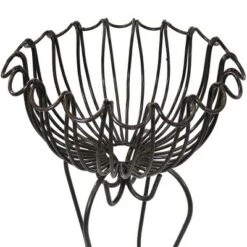 Best Pirce ⭐ Sunnydaze Decor Sunnydaze Indoor/Outdoor Metal Shell-Shaped Standing Planter Basket - 31.5" 🎁