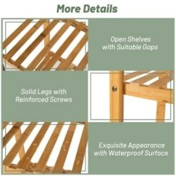 Cheapest ⌛ Costway Multifunctional Bamboo Shelf Flower Plant Stand Display Storage Rack Unit Closet 😍 -Planters Sales Store unnamed file 7692