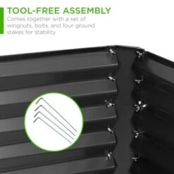 Best Pirce 🧨 Best Choice Products 6x3x2ft Outdoor Metal Raised Garden Bed, Planter Box for Vegetables, Flowers, Herbs ⭐ -Planters Sales Store unnamed file 77