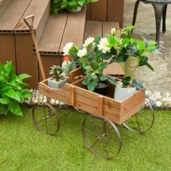 Hot Sale ๐ Costway Garden Plant Planter Wooden Wagon Planter W/ Wheel Garden Yard โ๏ธ 15 Hot Sale ๐ Costway Garden Plant Planter Wooden Wagon Planter W/ Wheel Garden Yard โ๏ธ -Planters Sales Store unnamed file 770