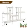 Best Sale ✨ Costway 4-Tier Rolling Flower Rack Wood Plant Stand Casters 12 Pots Bonsai Display Shelf ❤️ 2 Best Sale ✨ Costway 4-Tier Rolling Flower Rack Wood Plant Stand Casters 12 Pots Bonsai Display Shelf ❤️ -Planters Sales Store unnamed file 7700