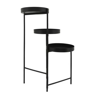 Wholesale 🌟 22" 3-Layered Metal Plant Stand - Black - Sagebrook Home ⌛ 5 Wholesale 🌟 22" 3-Layered Metal Plant Stand - Black - Sagebrook Home ⌛ - Image 3