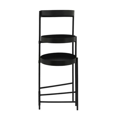 Wholesale 🌟 22" 3-Layered Metal Plant Stand - Black - Sagebrook Home ⌛ 6 Wholesale 🌟 22" 3-Layered Metal Plant Stand - Black - Sagebrook Home ⌛ - Image 4