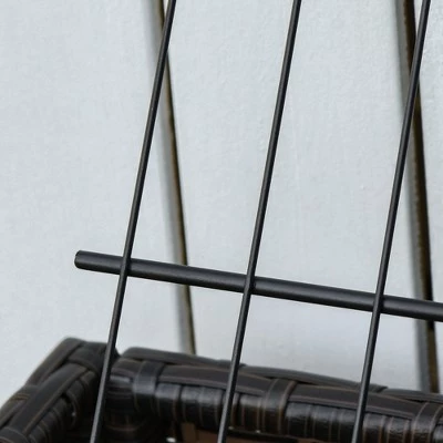 Wholesale 🤩 Outsunny Elevated Metal Raised Garden Bed with Rattan Wicker Look Underneath Tool Storage Rack Sophisticated Modern Design 🤩 9 Wholesale 🤩 Outsunny Elevated Metal Raised Garden Bed with Rattan Wicker Look Underneath Tool Storage Rack Sophisticated Modern Design 🤩 - Image 7