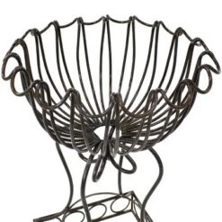 Best reviews of 😉 Sunnydaze Decor Sunnydaze Indoor/Outdoor Metal Shell-Shaped Standing Planter Basket - 2pk - 27" 🎉