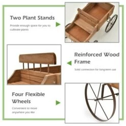 Hot Sale ๐ Costway Garden Plant Planter Wooden Wagon Planter W/ Wheel Garden Yard โ๏ธ 21 Hot Sale ๐ Costway Garden Plant Planter Wooden Wagon Planter W/ Wheel Garden Yard โ๏ธ -Planters Sales Store unnamed file 776