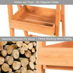 Best reviews of 🤩 Costway Wooden Sidewalk Menu Chalkboard Sign W/ 3 Removable Plant Display Shelves 👏 -Planters Sales Store unnamed file 7800