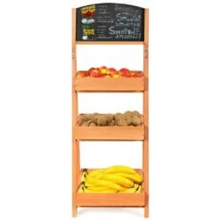 Best reviews of 🤩 Costway Wooden Sidewalk Menu Chalkboard Sign W/ 3 Removable Plant Display Shelves 👏 -Planters Sales Store unnamed file 7801