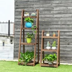 Wholesale 💯 Costway 4-Tier Folding Flower Stand Rack Wood Plant Storage Display Shelf Multipurpose 💯 -Planters Sales Store unnamed file 7805