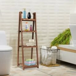 Wholesale 💯 Costway 4-Tier Folding Flower Stand Rack Wood Plant Storage Display Shelf Multipurpose 💯 -Planters Sales Store unnamed file 7806