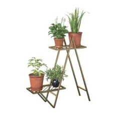 Discount ✨ RealRooms Botanika Plant Stand with 2 Metal Shelves for Potted Flowers 🔔 -Planters Sales Store unnamed file 7831