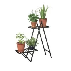 Discount ✨ RealRooms Botanika Plant Stand with 2 Metal Shelves for Potted Flowers 🔔 -Planters Sales Store unnamed file 7832