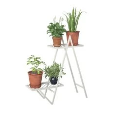 Discount ✨ RealRooms Botanika Plant Stand with 2 Metal Shelves for Potted Flowers 🔔 -Planters Sales Store unnamed file 7833