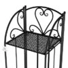 Cheap 👏 Nature Spring 3-Tier Vertical Indoor/Outdoor Folding Wrought Iron Shelf/Plant Stand - Black 🤩