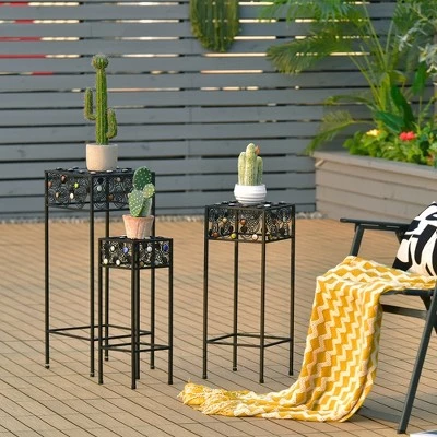 Best reviews of ๐ Costway Set of 3 Metal Plant Stand Flower Pot Holder Rack w/Colorful Ceramic Beads ๐ 3 Best reviews of ๐ Costway Set of 3 Metal Plant Stand Flower Pot Holder Rack w/Colorful Ceramic Beads ๐