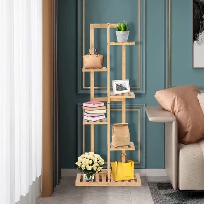 New ๐คฉ Costway 6 Tier 7 Potted Plant Stand Rack Bamboo Display Shelf for Patio Yard ๐ 4 New ๐คฉ Costway 6 Tier 7 Potted Plant Stand Rack Bamboo Display Shelf for Patio Yard ๐ - Image 2