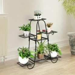 Cheapest ⌛ Costway 7 Tier Plant Stand Metal Shelf Multilayer Potted Display Rack Patio Garden ✨ -Planters Sales Store unnamed file 7912