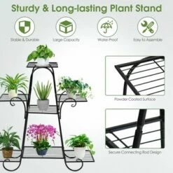 Cheapest ⌛ Costway 7 Tier Plant Stand Metal Shelf Multilayer Potted Display Rack Patio Garden ✨ -Planters Sales Store unnamed file 7915