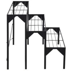 Brand new ❤️ Costway 3 Tier Shelf Flower Plant Display Stand Rack Large Modern Black Metal Heavy Duty 🔔 -Planters Sales Store unnamed file 7924