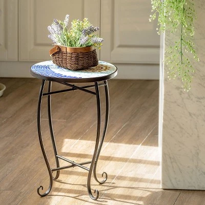 Best deal ๐ Costway Outdoor Indoor Accent Table Plant Stand Scheme Garden Steel Ocean ๐งจ 6 Best deal ๐ Costway Outdoor Indoor Accent Table Plant Stand Scheme Garden Steel Ocean ๐งจ - Image 4