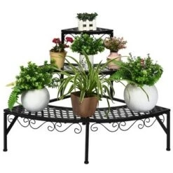 Top 10 🔔 Costway Corner Plant Stand Metal 3 Tier Ladder Potted Shelf Flower Holder Display Rack 👏 -Planters Sales Store unnamed file 7977