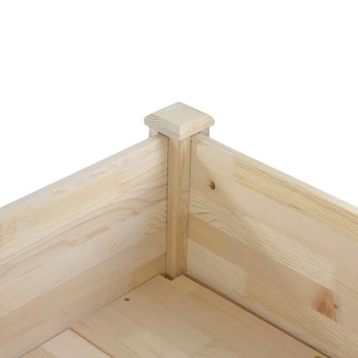 New ๐ Northlight 4ft Natural Wood Raised Garden Bed Planter Box with Liner ๐ 7 New ๐ Northlight 4ft Natural Wood Raised Garden Bed Planter Box with Liner ๐ - Image 5