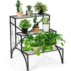 Top 10 🧨 Costway Plant Rack 3-Tier Metal Plant Stand Garden Shelf Stair Style Decorative ✨ -Planters Sales Store unnamed file 7989
