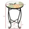 Best reviews of 🤩 Costway Pineapple Outdoor Indoor Accent Table Plant Stand Scheme Garden Steel 😉 -Planters Sales Store unnamed file 7991
