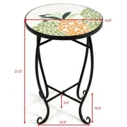 Best reviews of 🤩 Costway Pineapple Outdoor Indoor Accent Table Plant Stand Scheme Garden Steel 😉