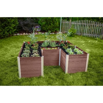 Best Sale π 22" Vinyl Urbana Keyhole Raised Garden Bed Espresso - Vita π 3 Best Sale π 22" Vinyl Urbana Keyhole Raised Garden Bed Espresso - Vita π