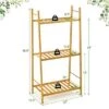 Flash Sale 🤩 Costway Bamboo Plant Stand 3 Tiers Plant Rack Vertical Tiered Plant Ladder Shelf 🤩 -Planters Sales Store unnamed file 8009