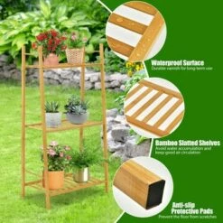 Flash Sale 🤩 Costway Bamboo Plant Stand 3 Tiers Plant Rack Vertical Tiered Plant Ladder Shelf 🤩 14 Flash Sale 🤩 Costway Bamboo Plant Stand 3 Tiers Plant Rack Vertical Tiered Plant Ladder Shelf 🤩 -Planters Sales Store unnamed file 8012