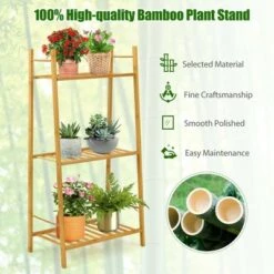 Flash Sale 🤩 Costway Bamboo Plant Stand 3 Tiers Plant Rack Vertical Tiered Plant Ladder Shelf 🤩 15 Flash Sale 🤩 Costway Bamboo Plant Stand 3 Tiers Plant Rack Vertical Tiered Plant Ladder Shelf 🤩 -Planters Sales Store unnamed file 8013